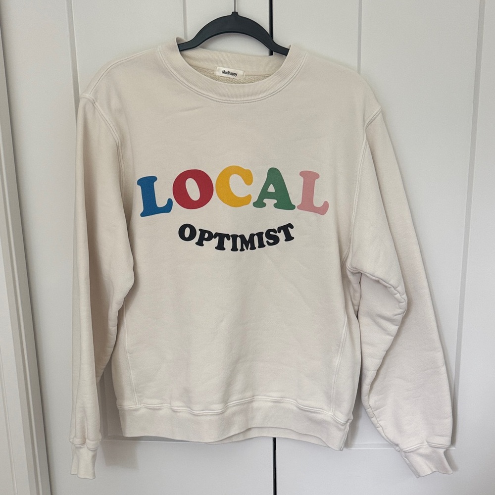 Madhappy Cream 'Local Optimist' Sweater